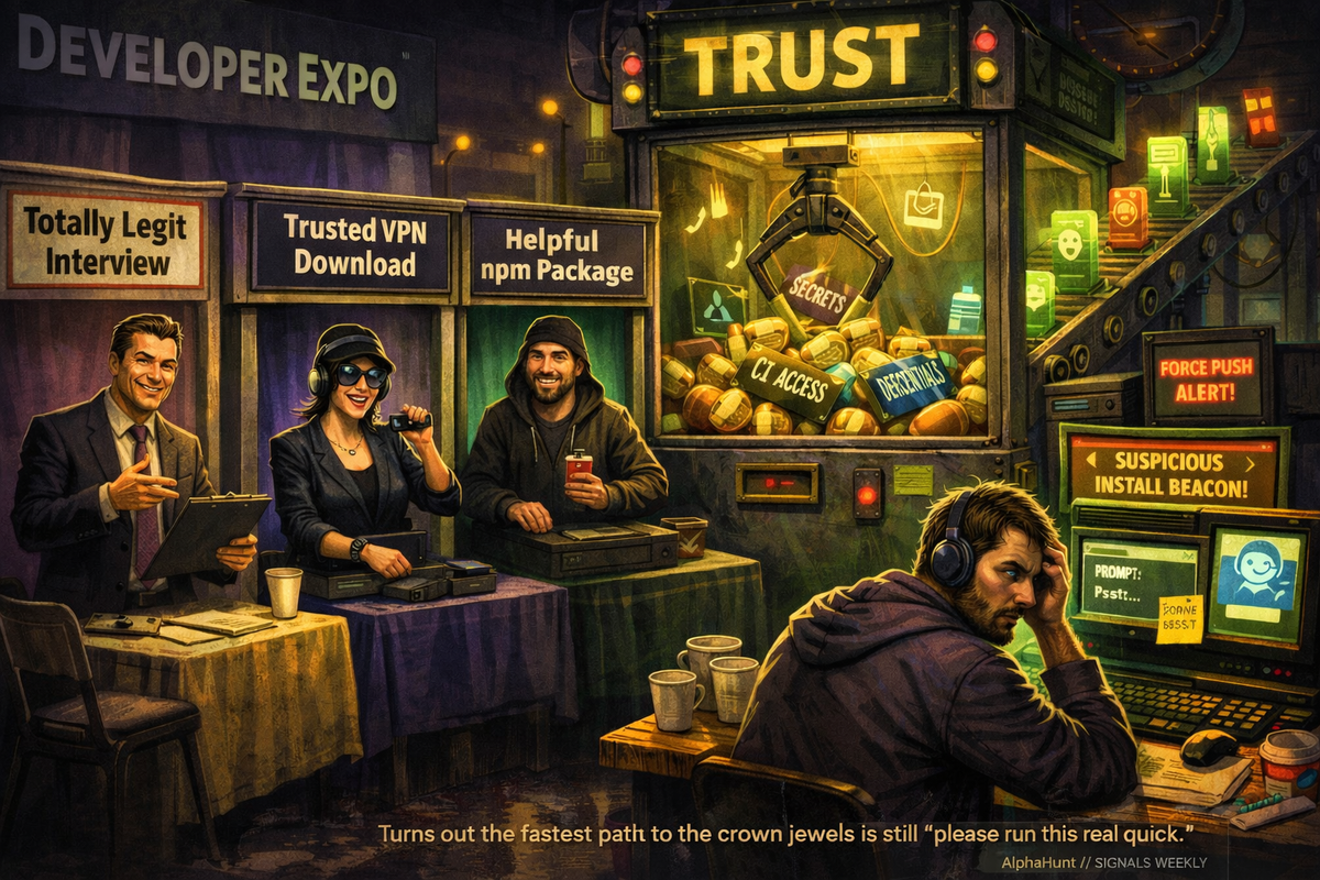 [SIGNALS WEEKLY] GitHub, npm, and Fake Interviews: Why Developer Supply Chain Attacks Are Converging