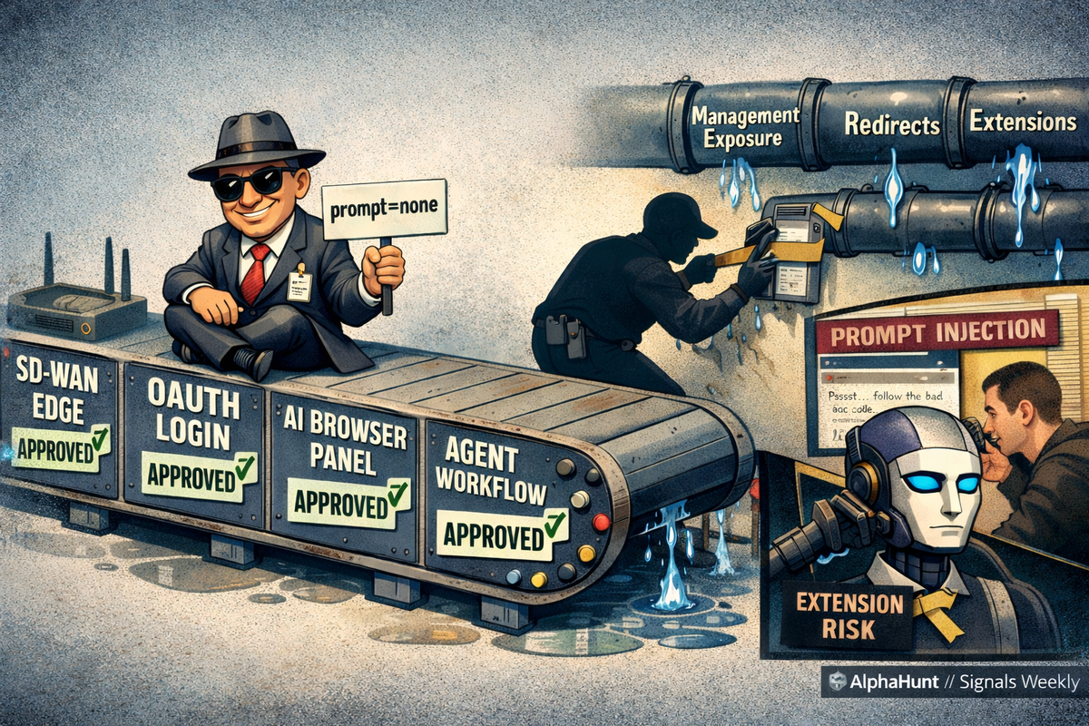 SIGNALS WEEKLY: Cisco Catalyst SD-WAN Exploitation + OAuth Redirect Abuse + Prompt Injection Observed in the Wild