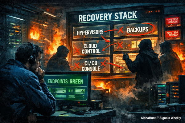 [SIGNALS WEEKLY] Ransomware’s New Priority Targets—Hypervisors, Recovery Paths, and Control Planes